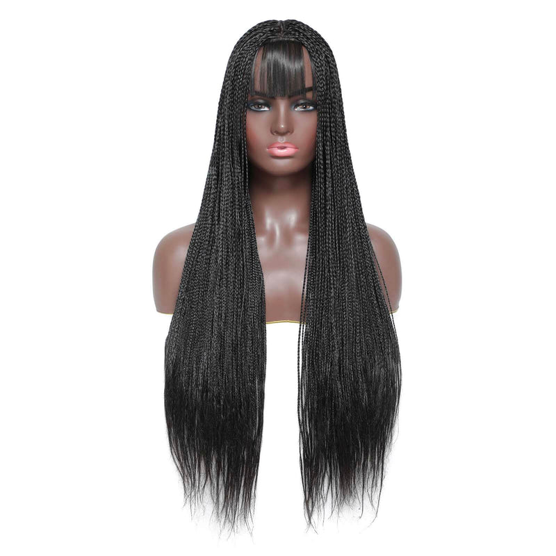 Braids wig,wig for black women, closure wig,micro braids,free