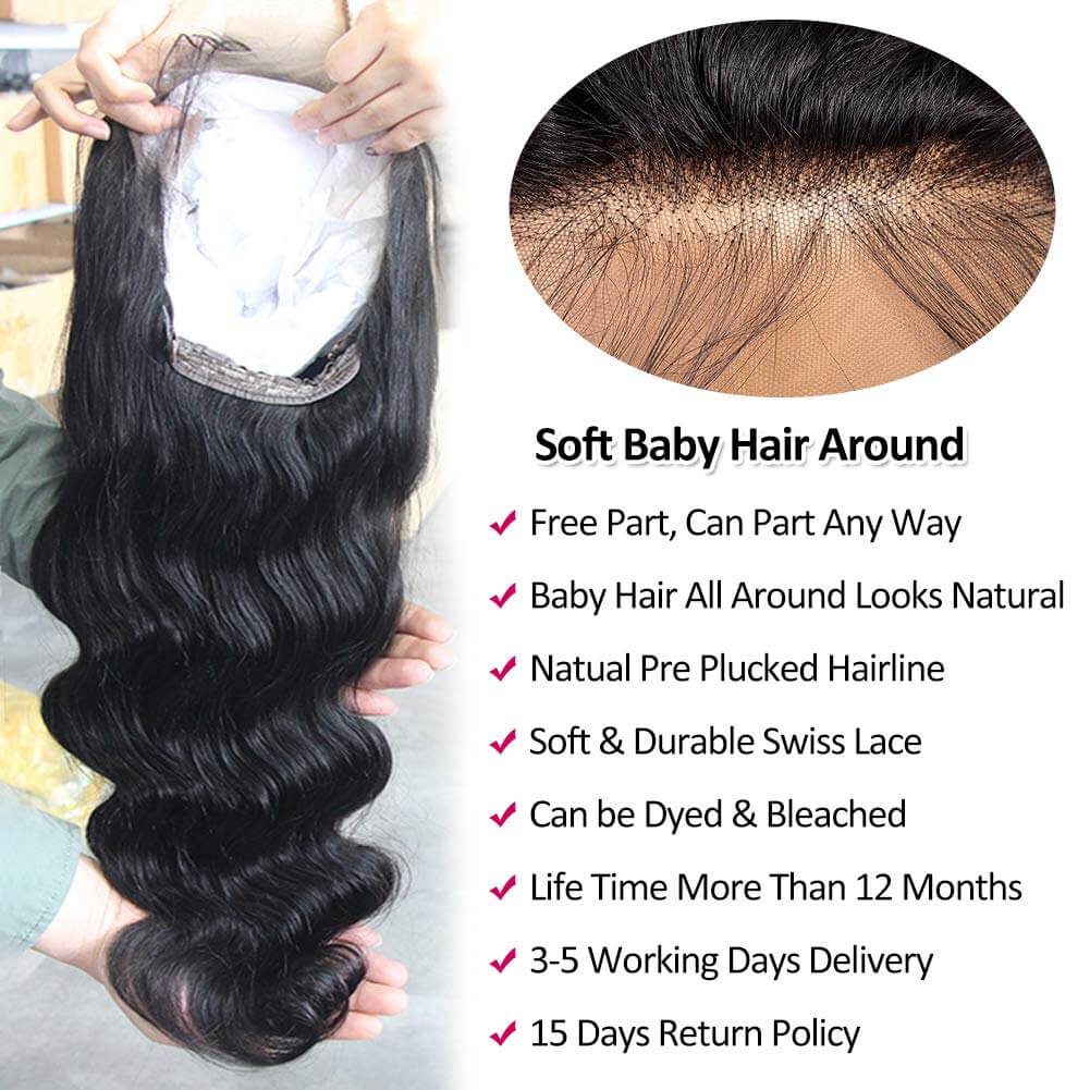 Body Wave Lace Front Wigs Human Hair Description