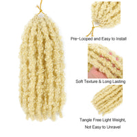 Butterfly Locs Crochet Blonde Braids From Top to Ends Detail Show