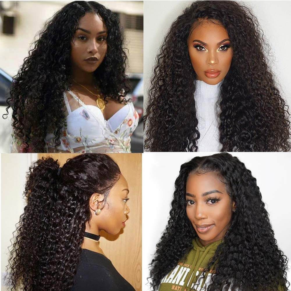 Culry Hair Lace Front Wigs Human Hair Customer Show