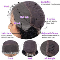 Water Wave Lace Front Wigs Human Hair Cap Show