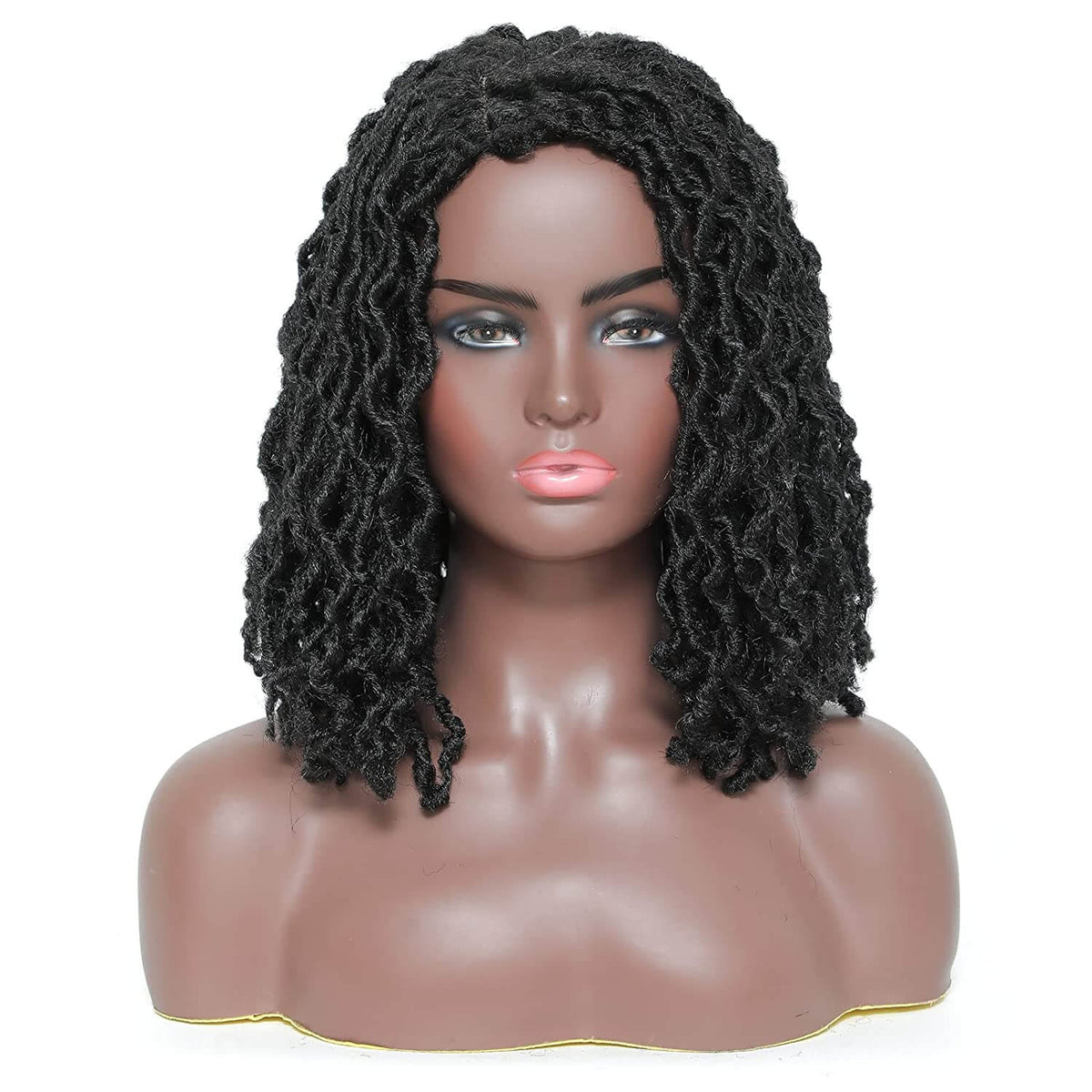 Dreadlocs Short Wigs for Black Women Locs Bob Wig Front Show