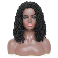 Dreadlocs Short Wigs for Black Women Locs Bob Wig Front Show