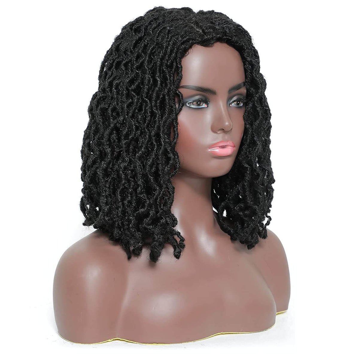 Dreadlocs Short Wigs for Black Women Locs Bob Wig Side Show