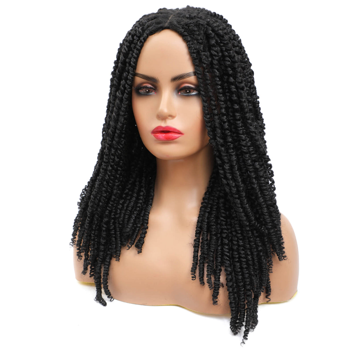 Passion Twist Braided Wigs For Black Women Black Wig Side Show