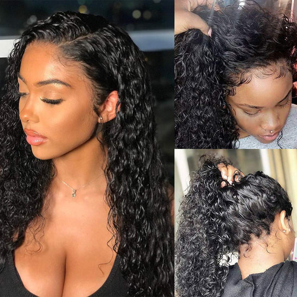 Rosebony Deep Wave lace Front Wig Human Hair