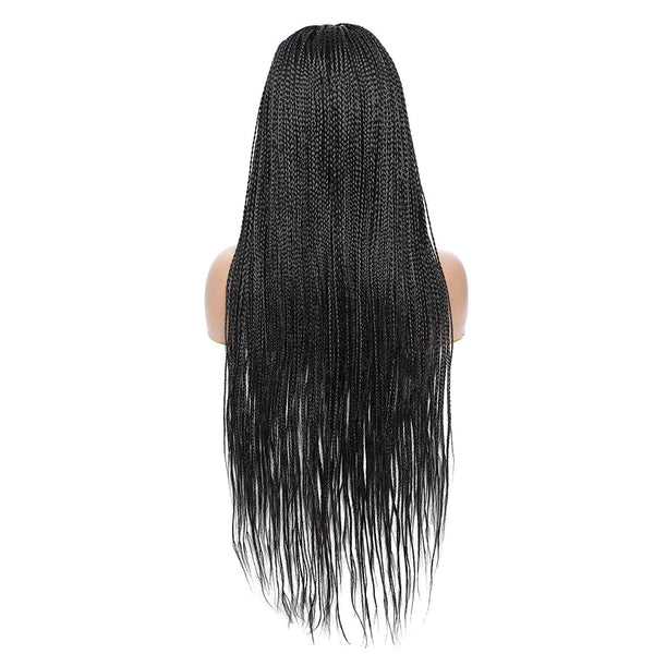 Rosebony Headband Box Braided Wigs for Black Women Product Back Show