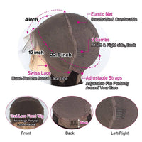 Curly  Bob Lace Front Wigs Human Hair Cap Show