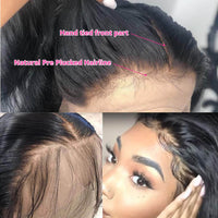 Synthetic Straight Lace Front Wigs Baby Hair Show