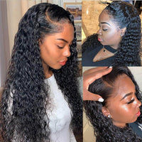 Water Wave Lace Front Wigs Human Hair Customer Show