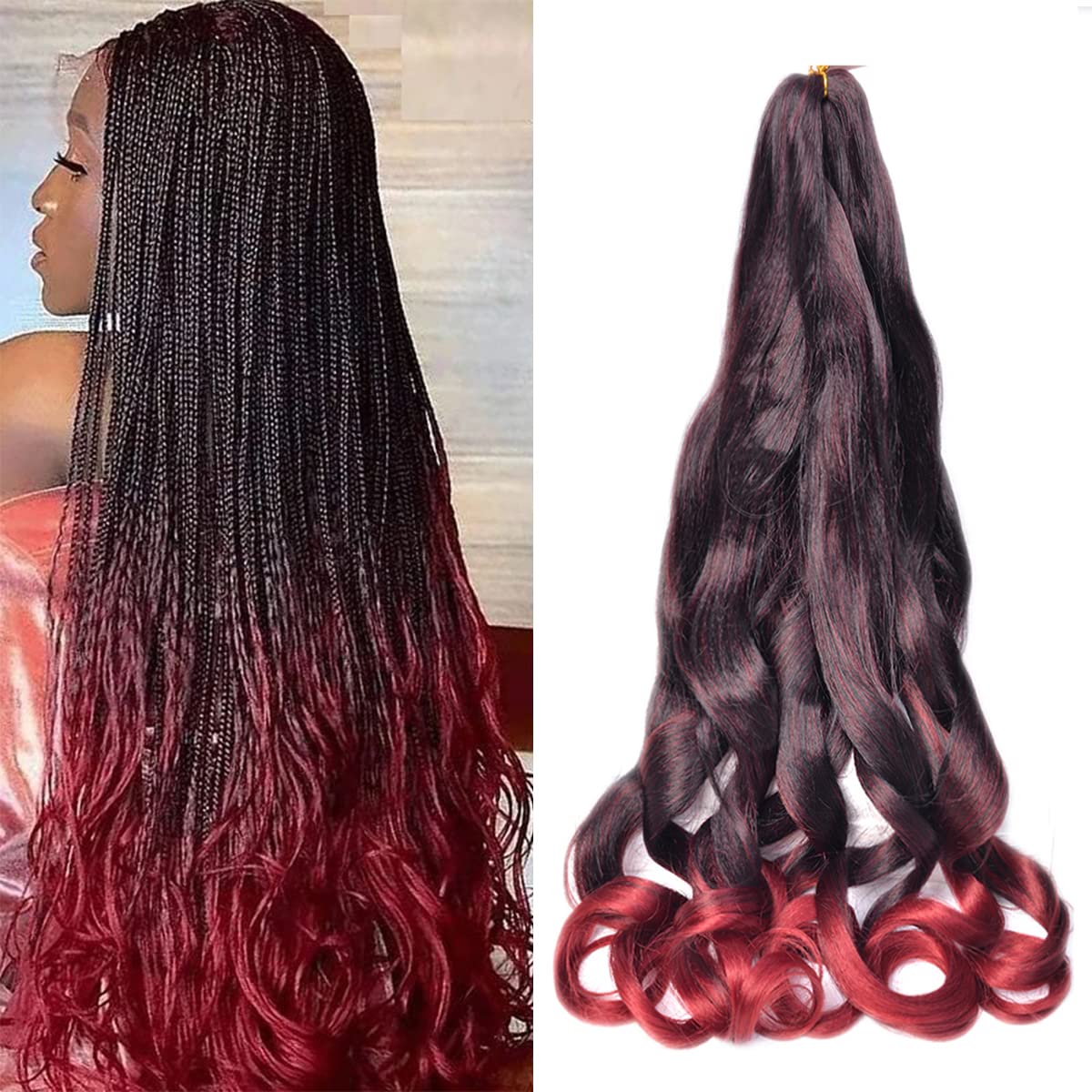 Burgundy hair outlet piece