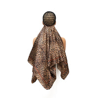 Wrap Cap Hair Net & Scarf for Long Lasting Silk Press Heatless Haircare Routine Comfortable Easy Use